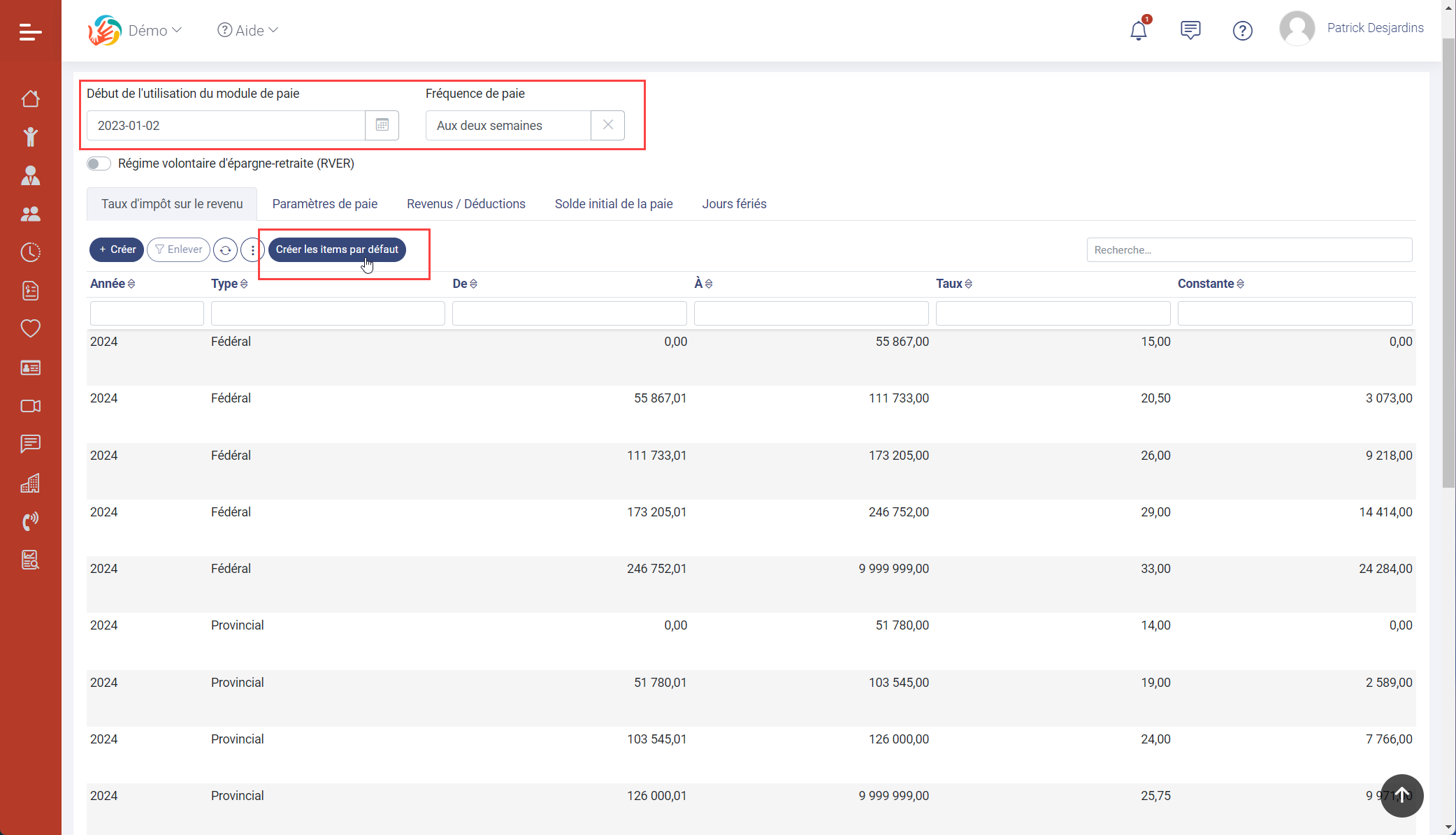 MaGarderie Plus: Module de paie