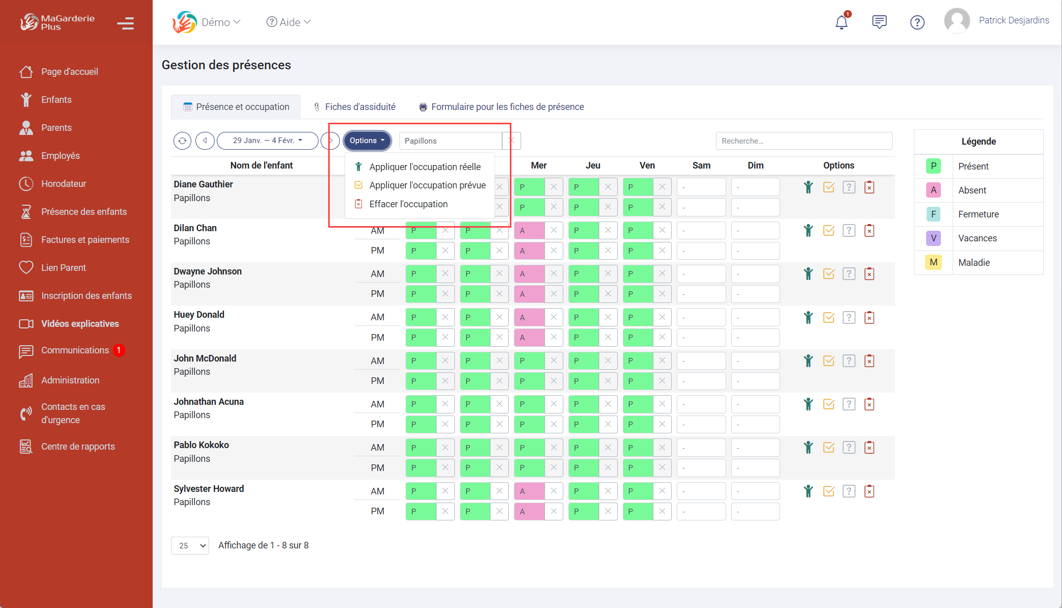 MaGarderie Plus: Présence des enfants de A à Z et au-delà