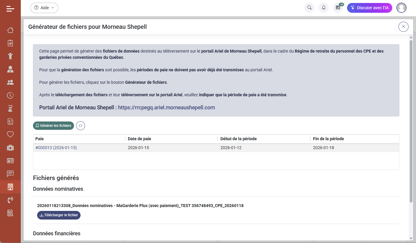 MaGarderie Plus Module de paie